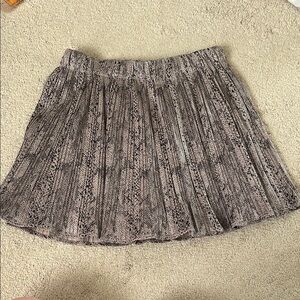 Versona Snake Print Pleated Skort